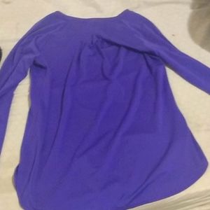 Purple long sleeve shirt